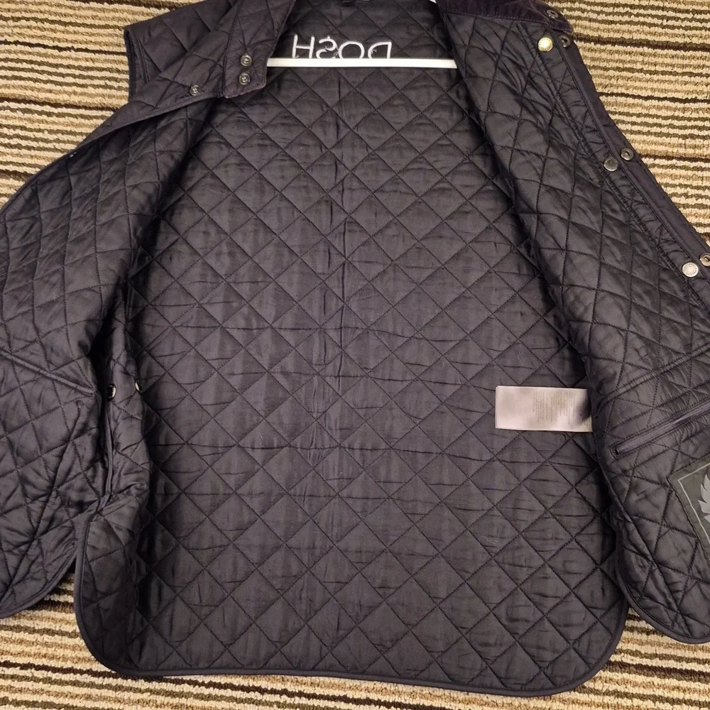 BELSTAFF Romania Black Quilted Sz 54 XL Mens Hunting Style‎ Full Button Vest